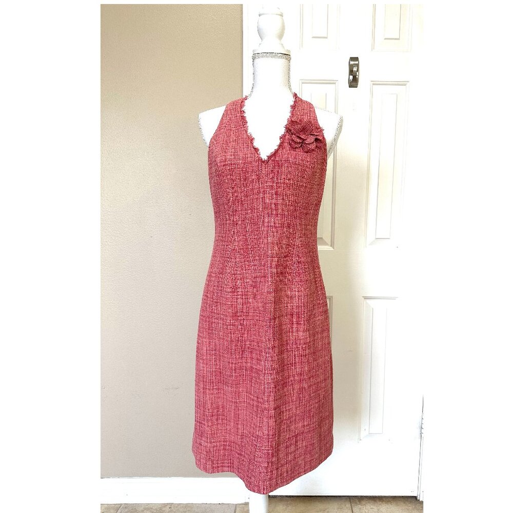 Beautiful BCBG tweed flower dress size 10